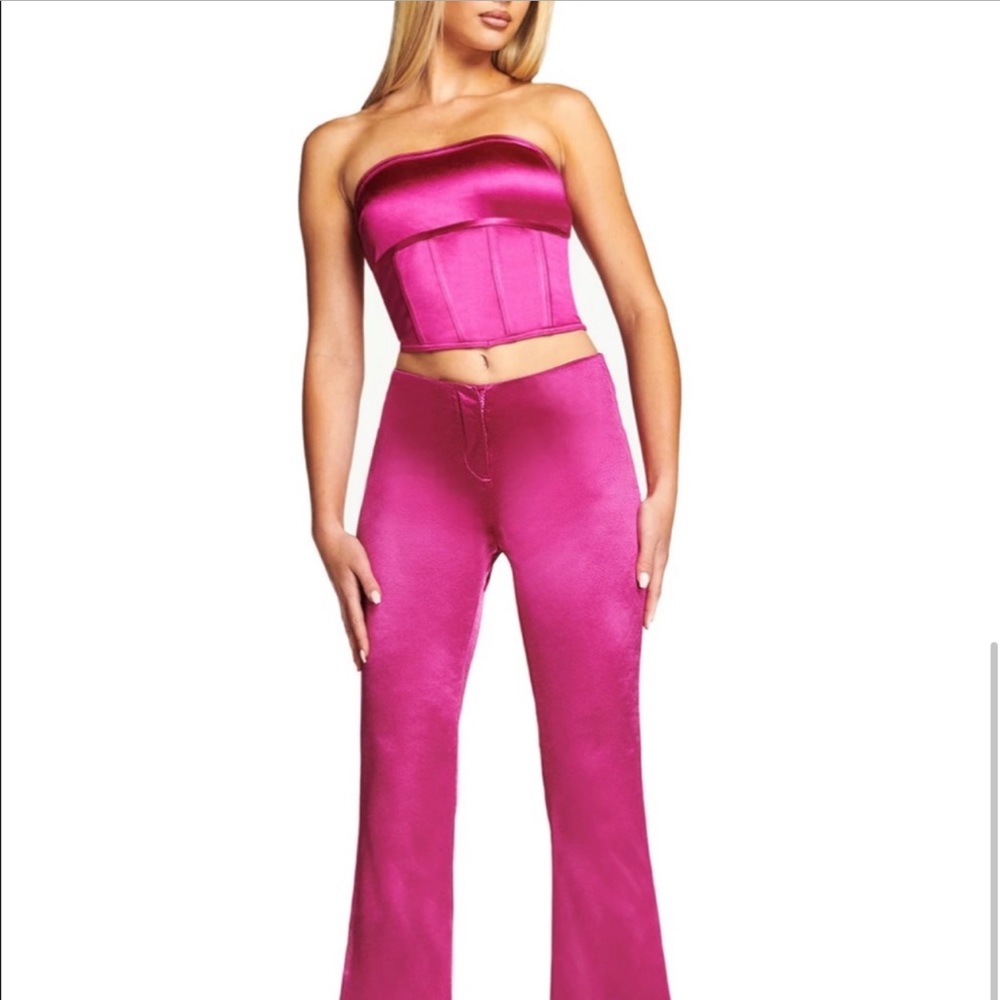 I.AM.GIA VENA TOP PINK METALLIC NWT